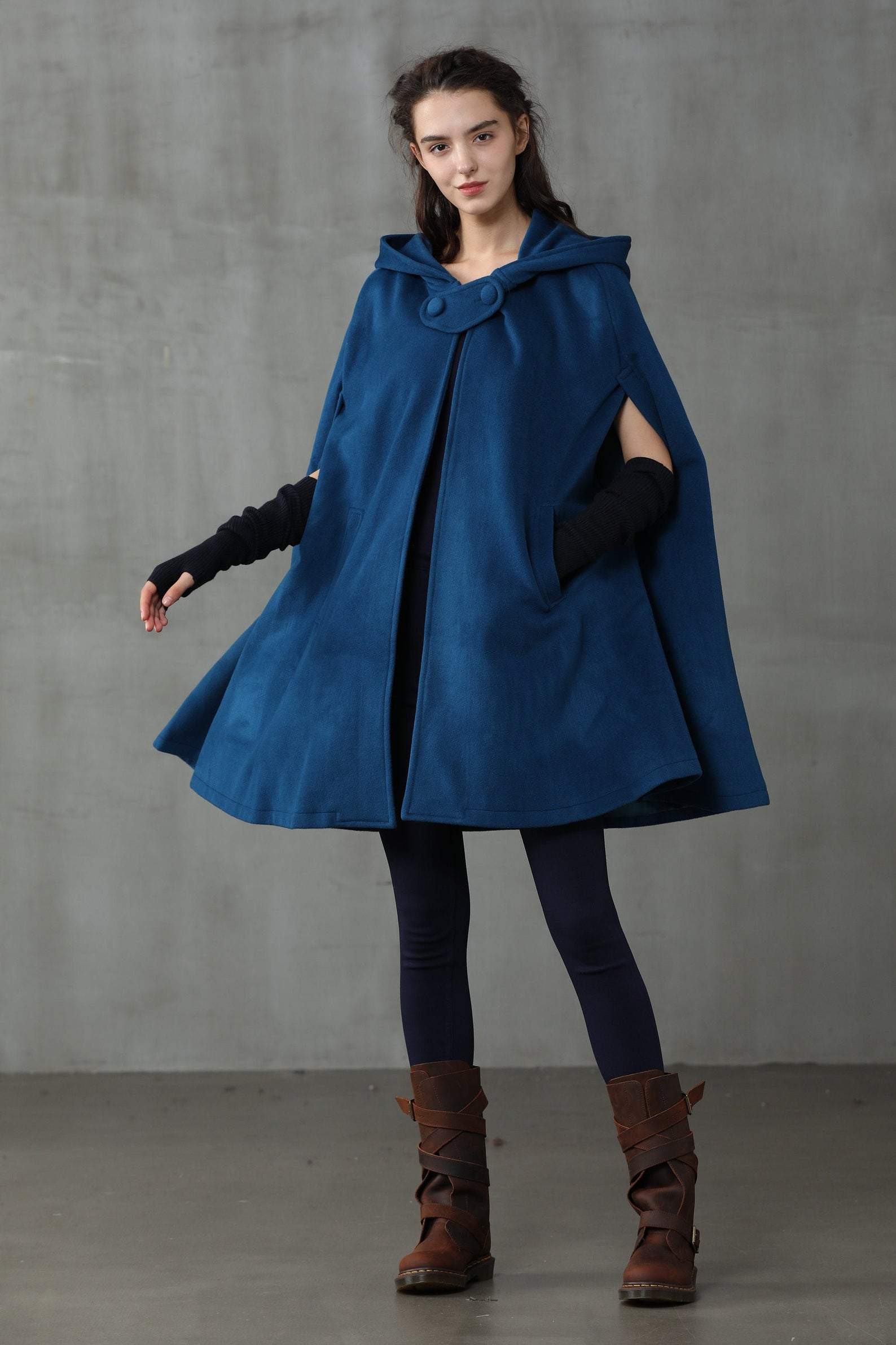 The New Yorker | Hooded Cashmere Cape - Image 4