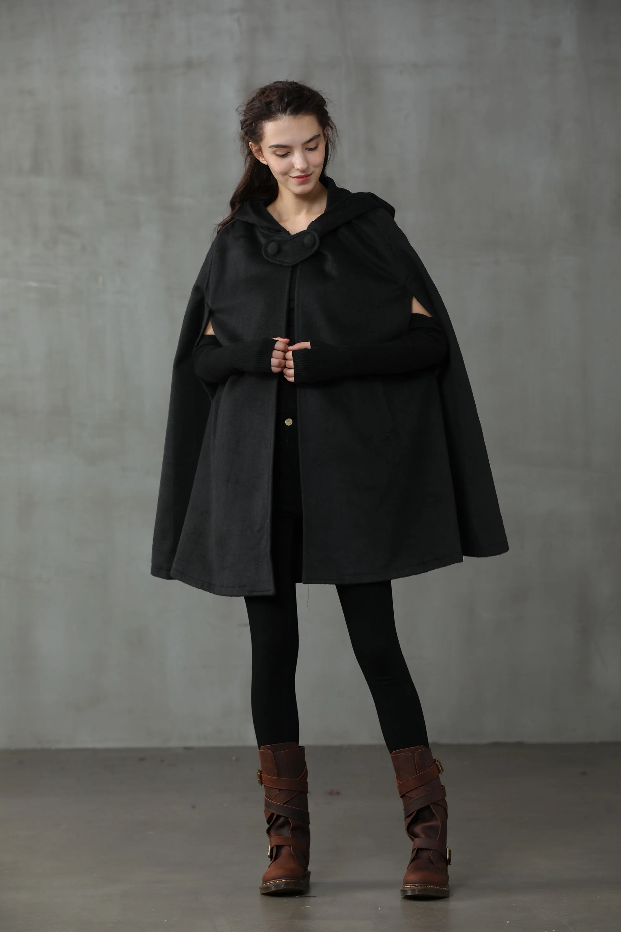 The New Yorker | Hooded Cashmere Cape - Image 8