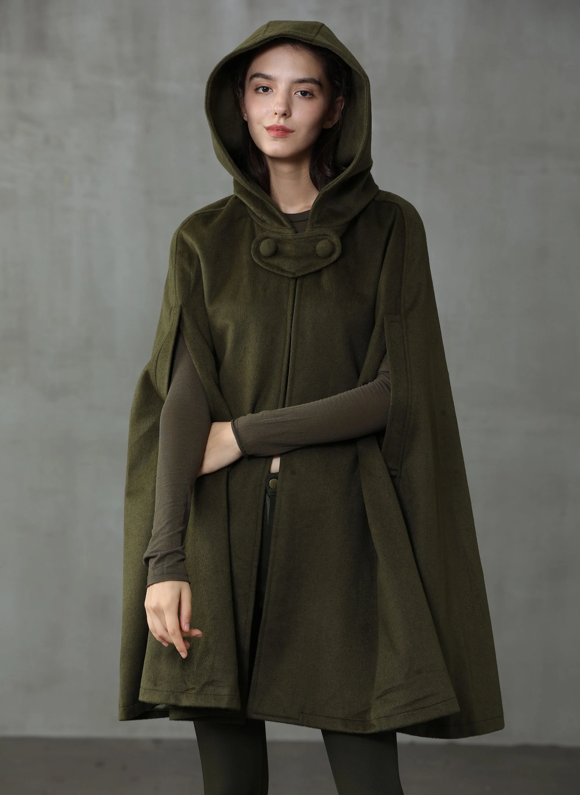 The New Yorker | Hooded Cashmere Cape - Image 9