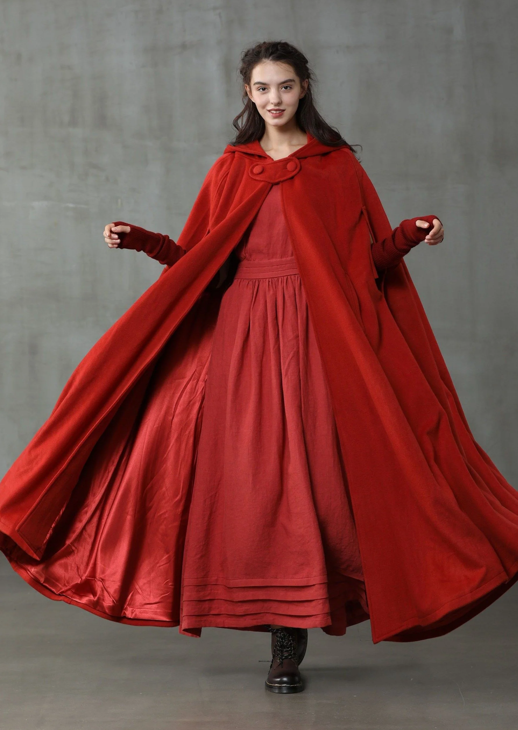 Christmas Outlander 2020 | 100% Wool Cloak Coat - Image 3