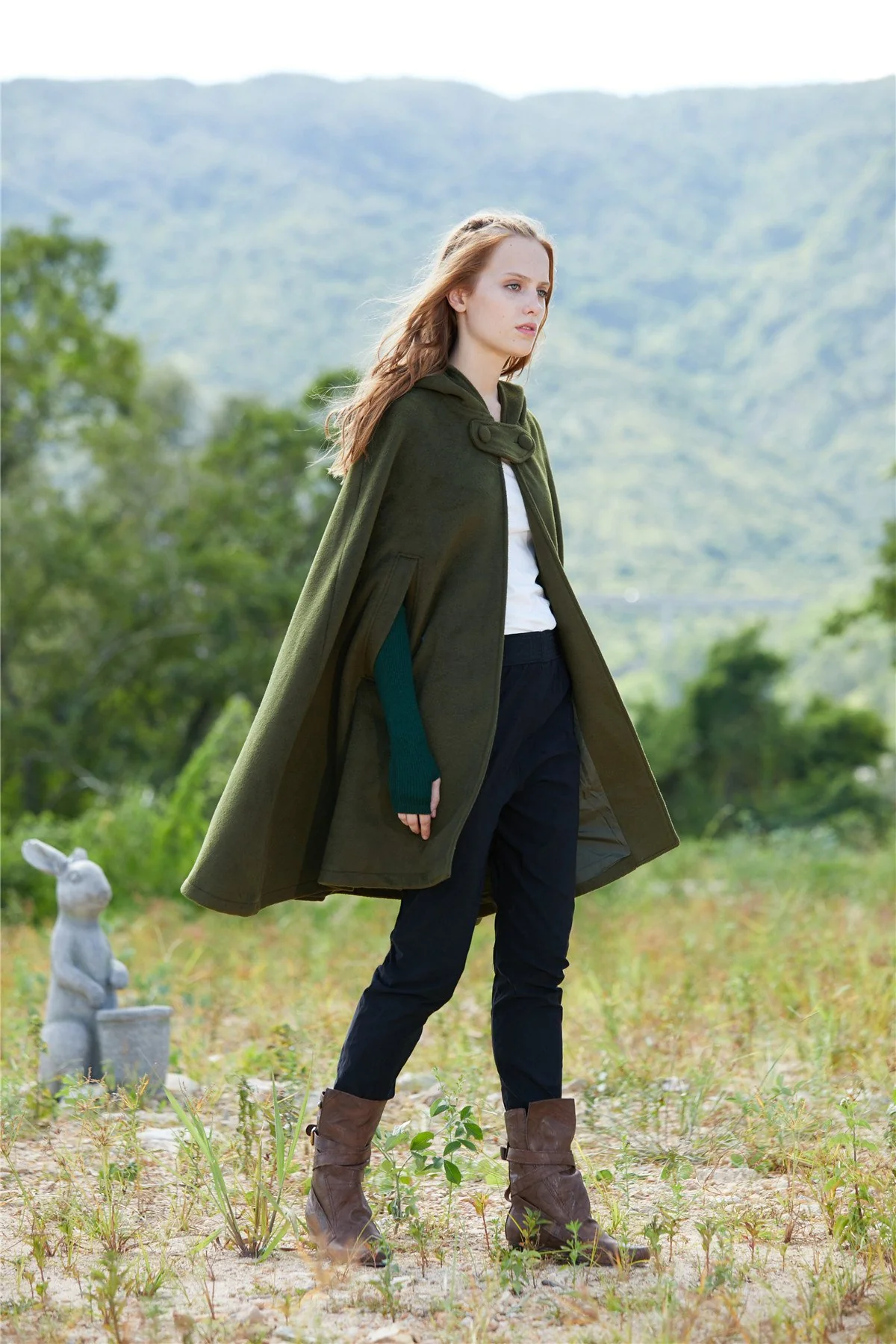 The New Yorker | Hooded Cashmere Cape - Image 9