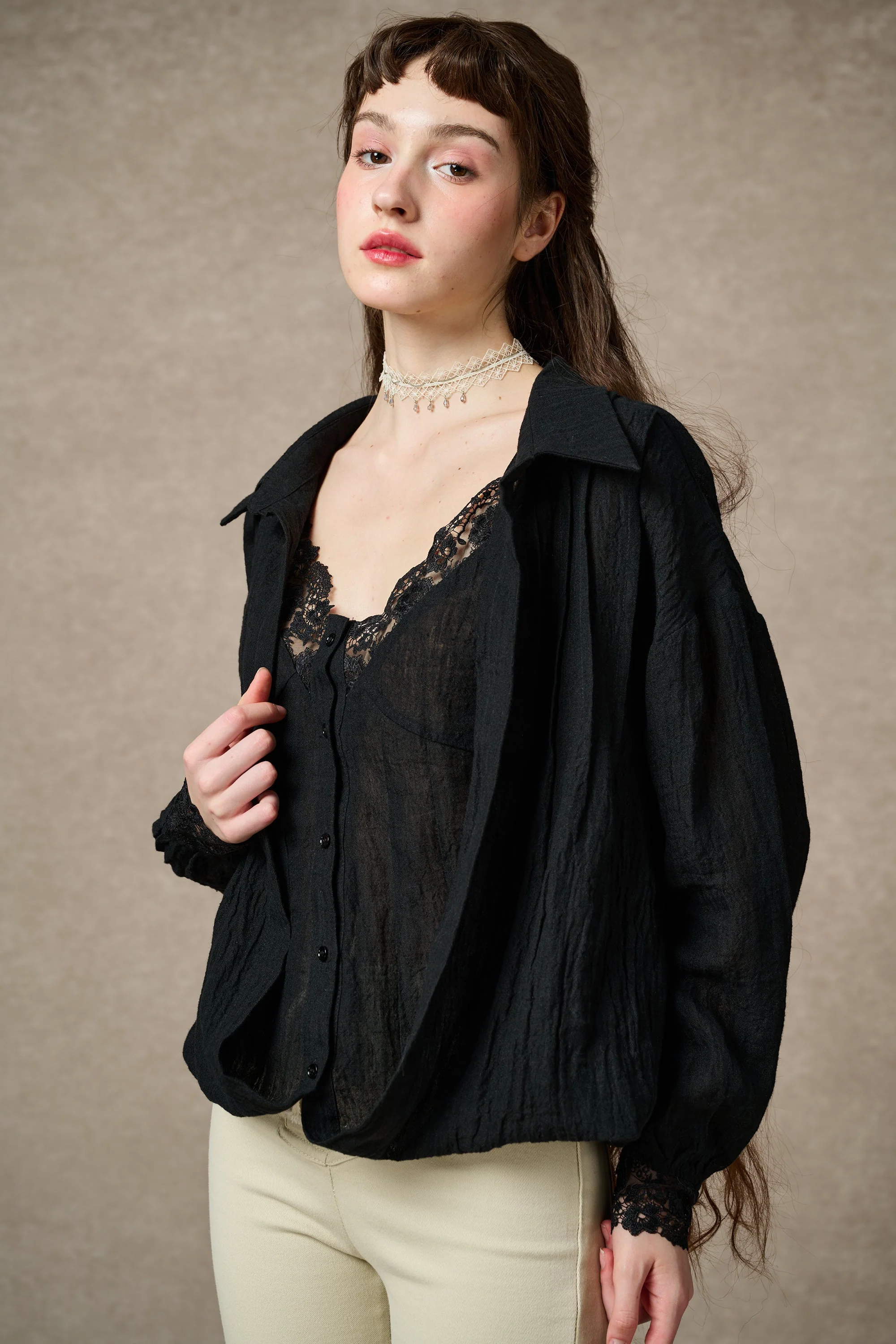 Tiffany 16 |Linen Layers Shirt - Image 8