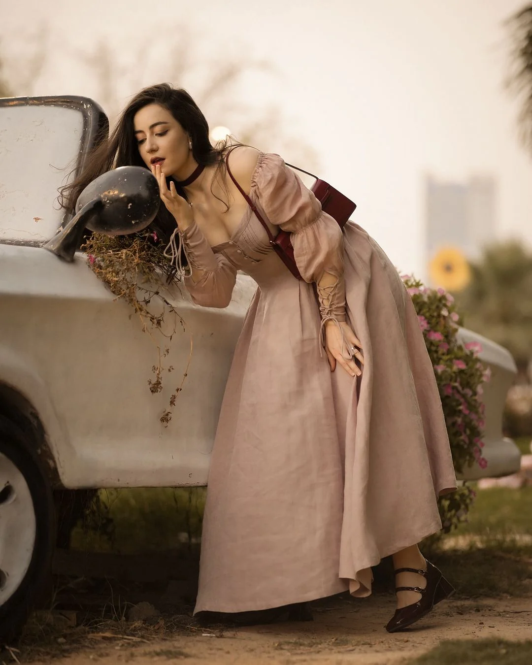 Phoenix 24 | Embroidery Daisy Linen Dress - Image 21
