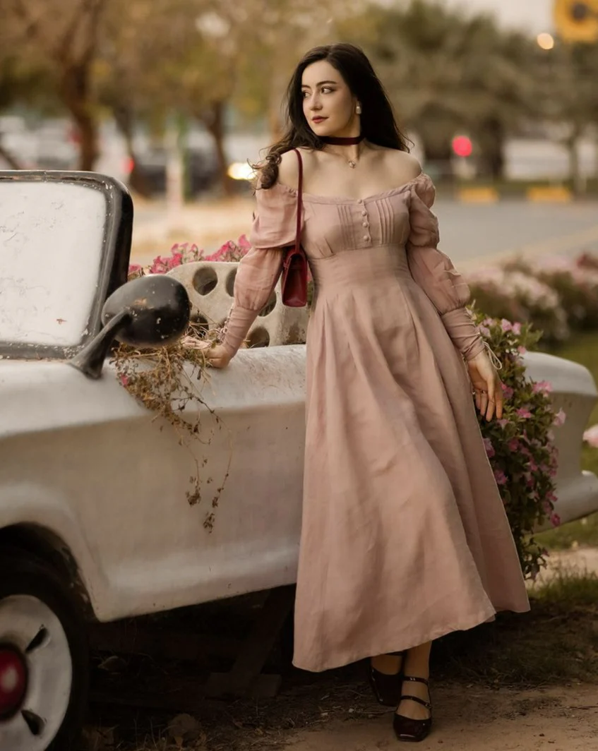 Phoenix 24 | Embroidery Daisy Linen Dress - Image 23