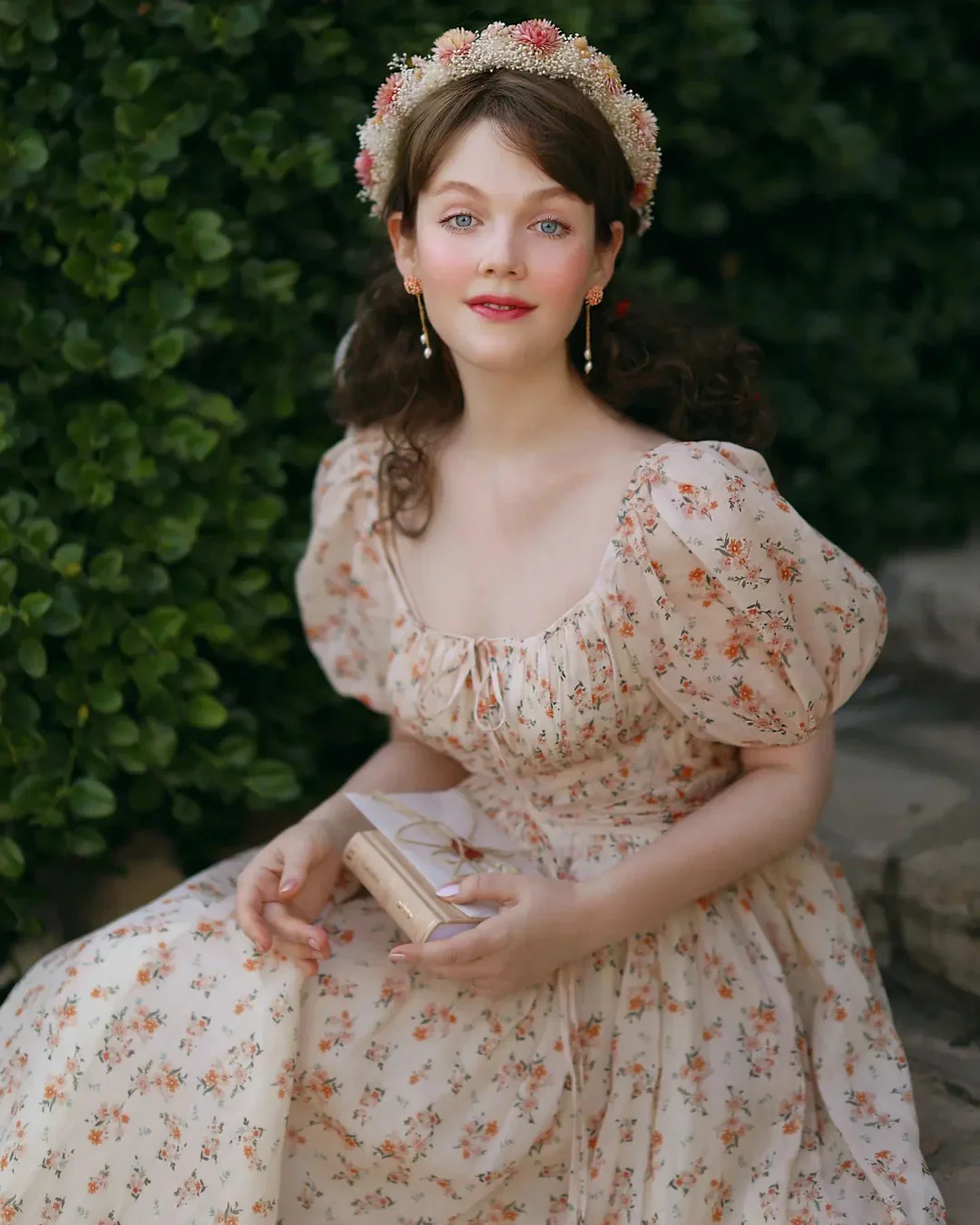 BERGAMOTE 20 |Floral Linen Dress - Image 27