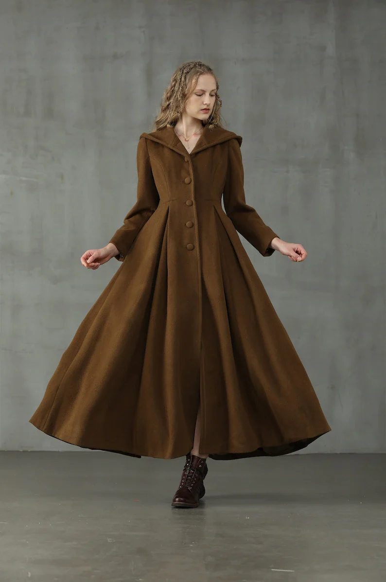 My Fair Lady 26 | Hooded Wool Coat - Image 16