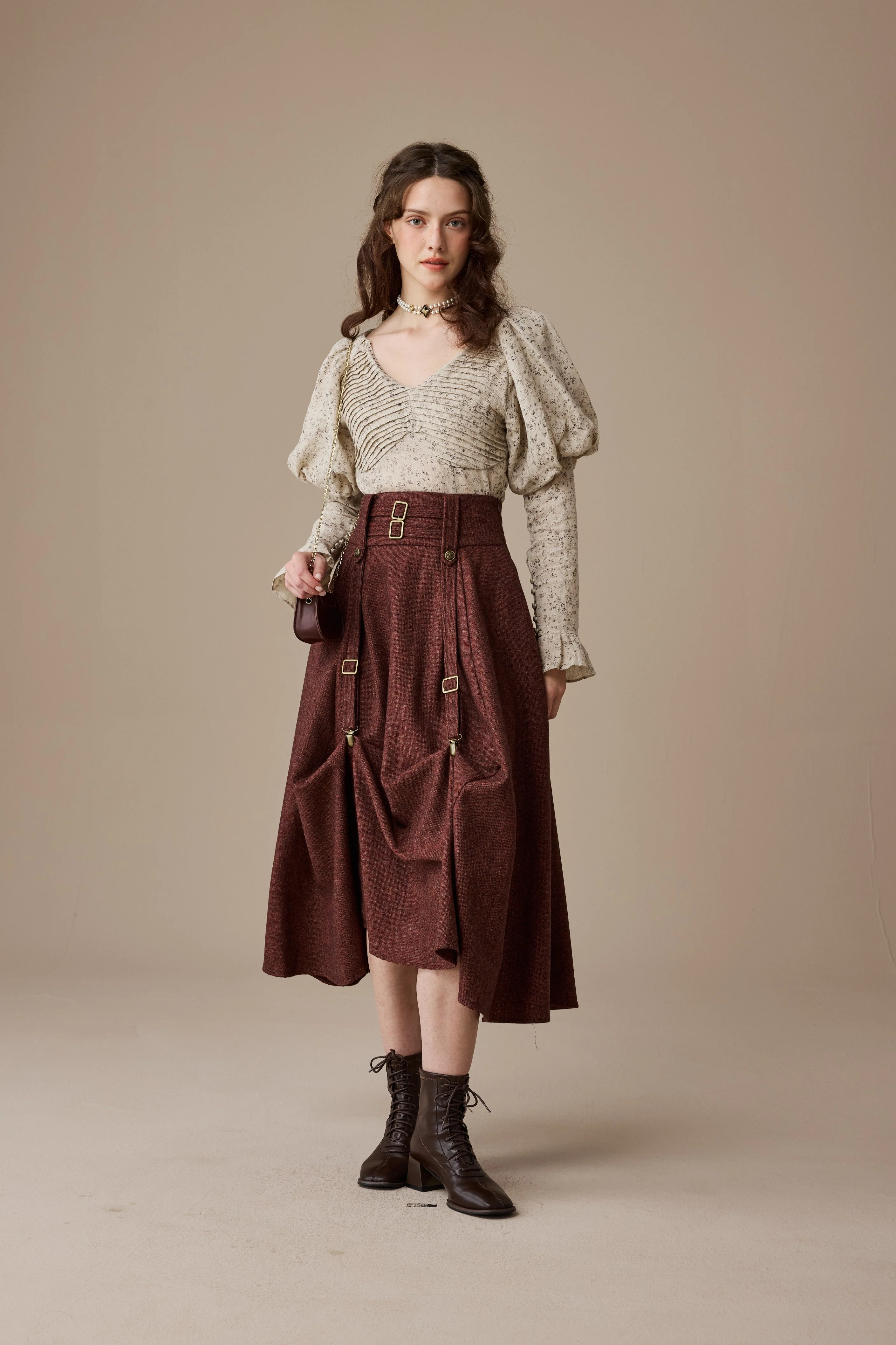 Cynthia 16 | Adjustable wool skirt - Image 13