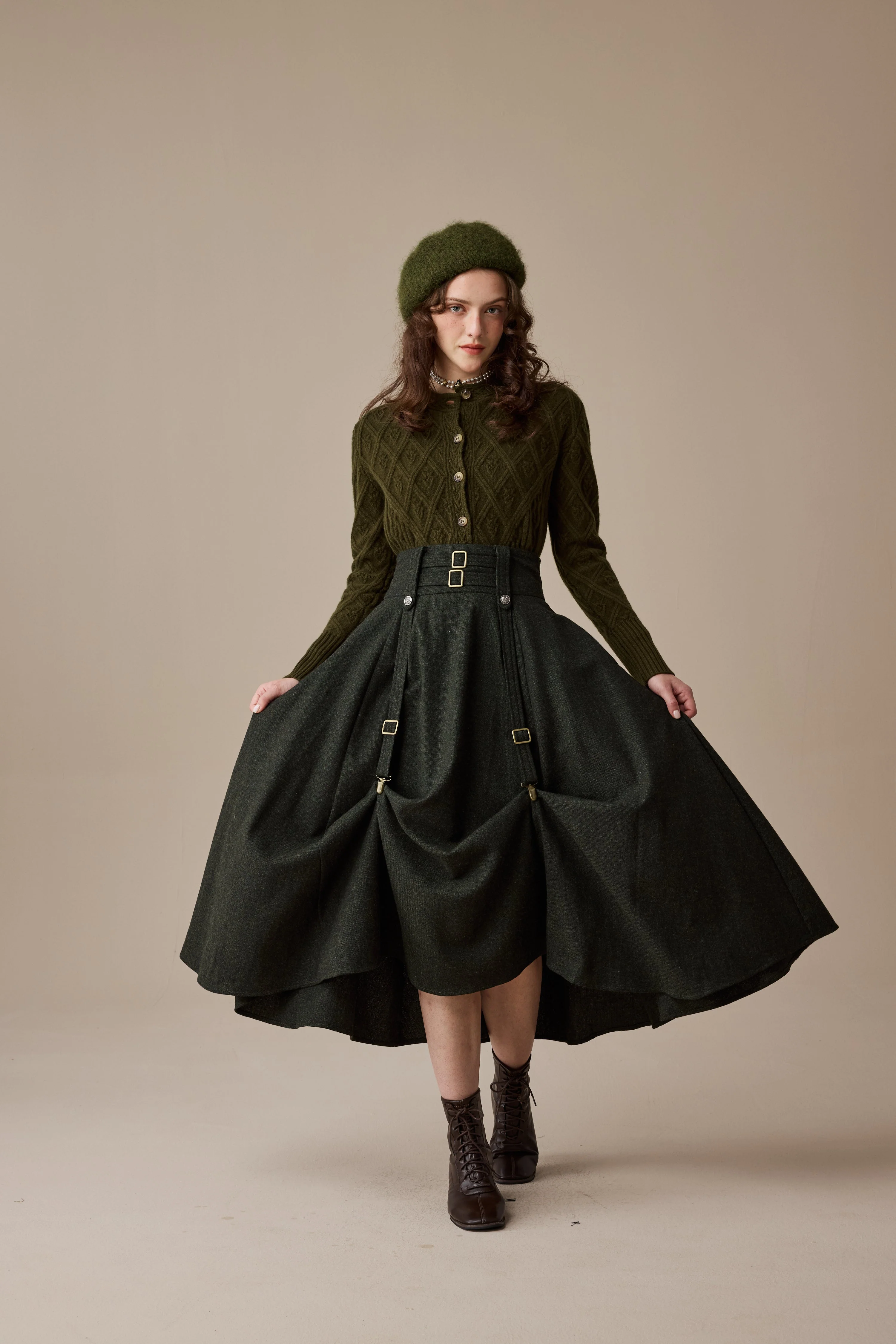Cynthia 16 | Adjustable wool skirt - Image 17