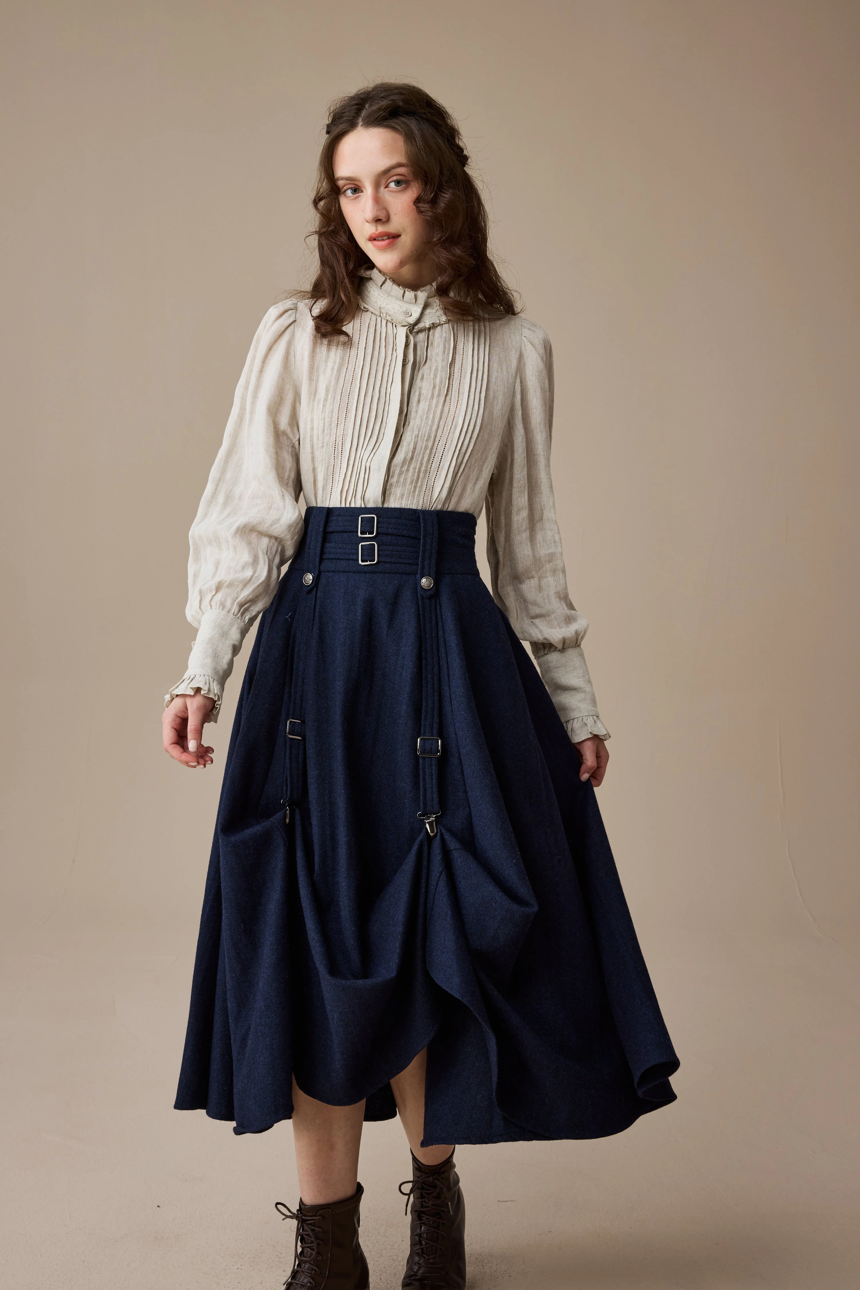 Cynthia 16 | Adjustable wool skirt - Image 21