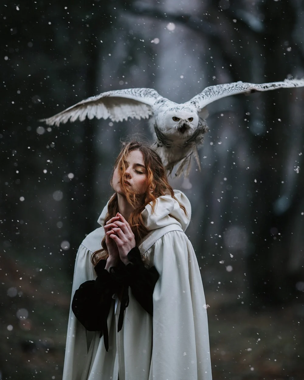 Perfumer 33 | white wool cloak wedding cape - Image 10