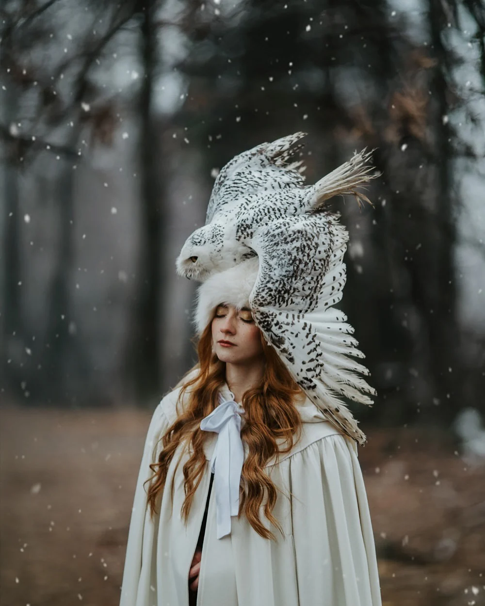 Perfumer 33 | white wool cloak wedding cape - Image 5